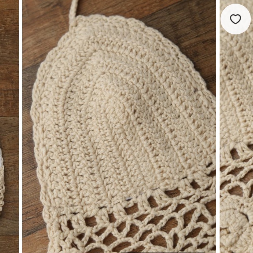 Zaful Crochet Unlined Backless Crop Top - Picture 3 of 5